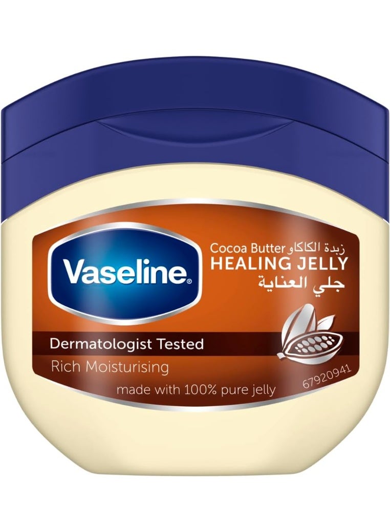 Vaseline Petroleum Jelly with Cocoa Butter - Rich Moisturizer for Glowing Skin - 100ml - Image 1